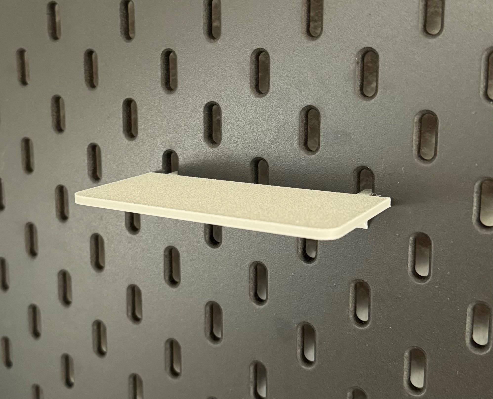 IKEA Skadis kleines Regal – Mini Ablage, Regalboden, 3D Druck, Pegboard Zubehör, flexibel 5–15 cm