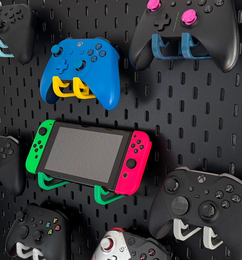 IKEA Skadis Controller Halter Universal – Xbox PS5 Nintendo Switch | Pegboard Wandhalterung | Gaming Organizer | 3D Druck