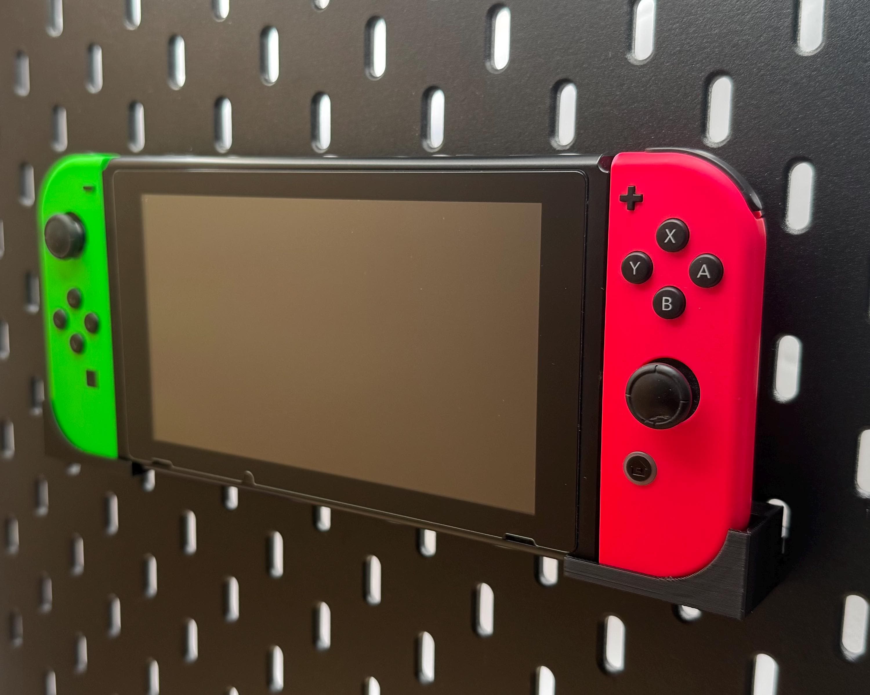 IKEA Skadis Nintendo Switch Halter – Original 1. Gen Wandhalterung | Gaming Setup | Pegboard Zubehör | 3D Druck