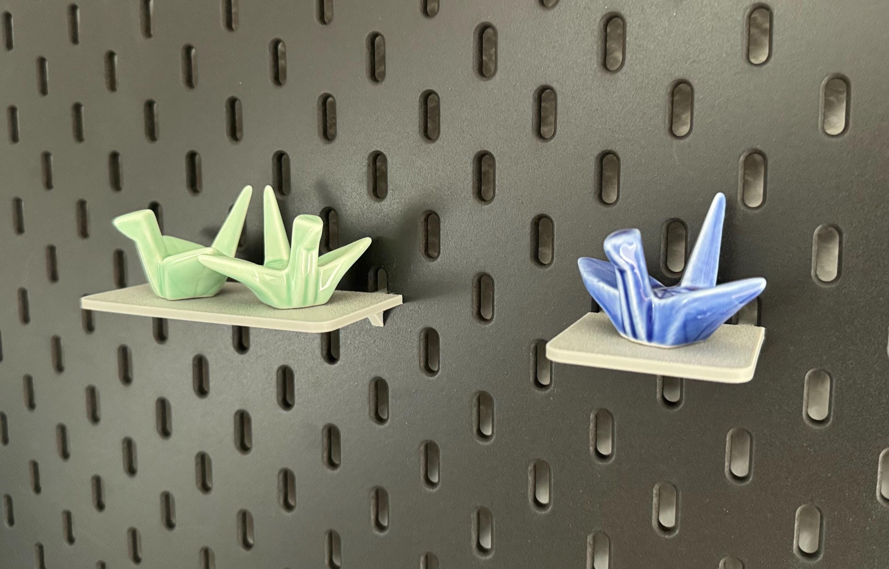 IKEA Skadis kleines Regal – Mini Ablage, Regalboden, 3D Druck, Pegboard Zubehör, flexibel 5–15 cm