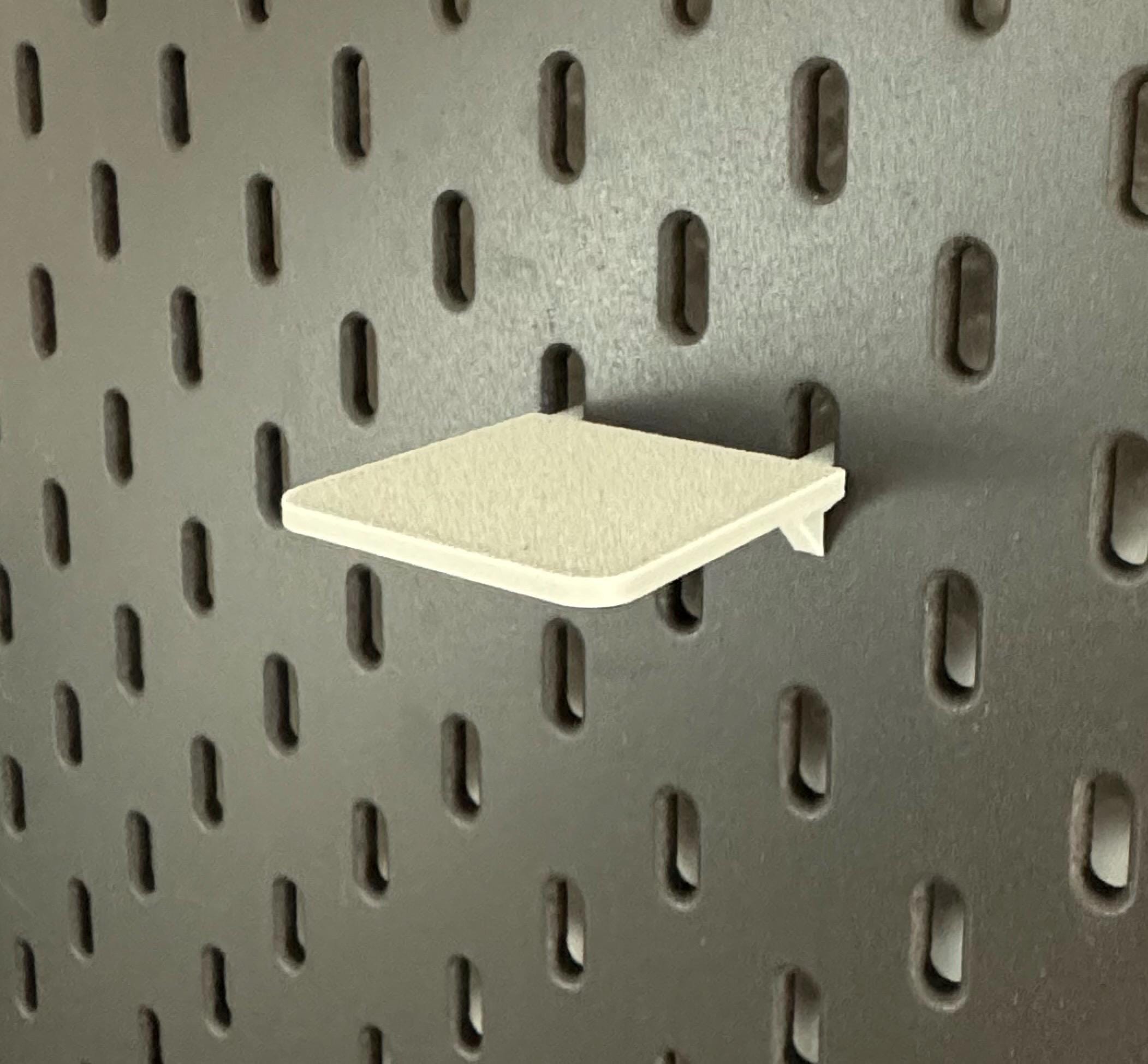 IKEA Skadis kleines Regal – Mini Ablage, Regalboden, 3D Druck, Pegboard Zubehör, flexibel 5–15 cm