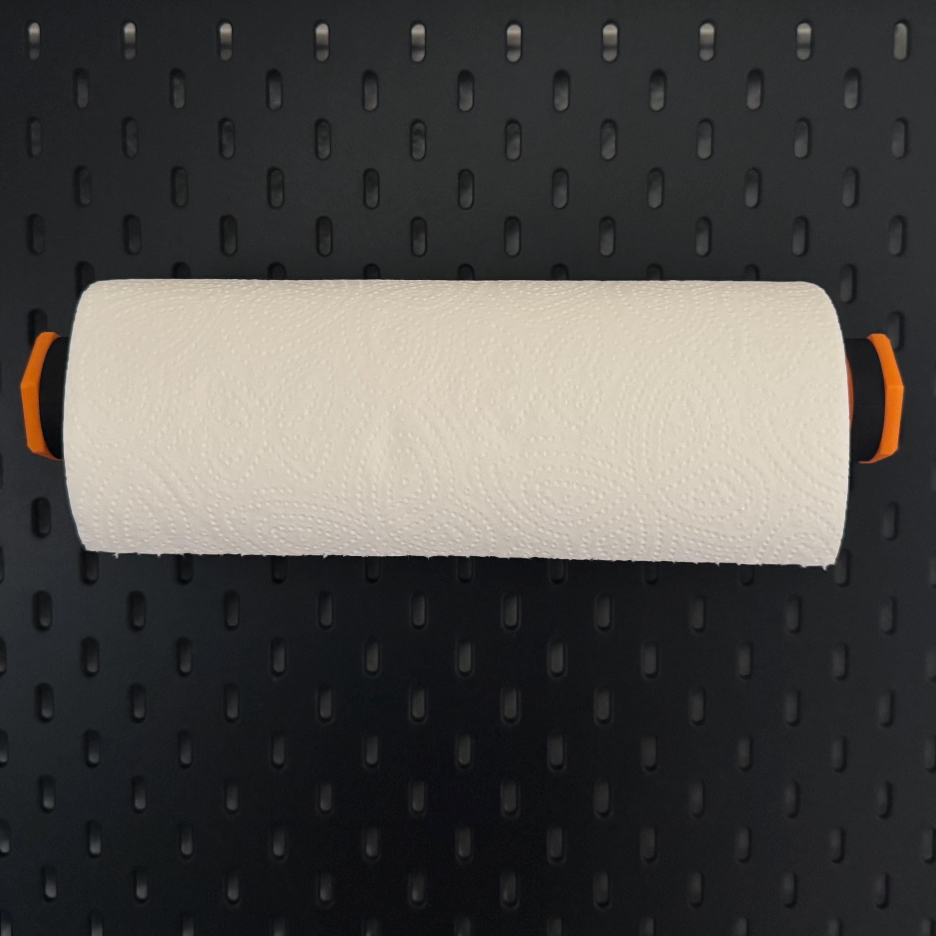 IKEA Skadis Küchenrollenhalter – Pegboard Zubehör, 3D Druck Halter, Papierrollen Halter, Haken & Schrauben wählbar