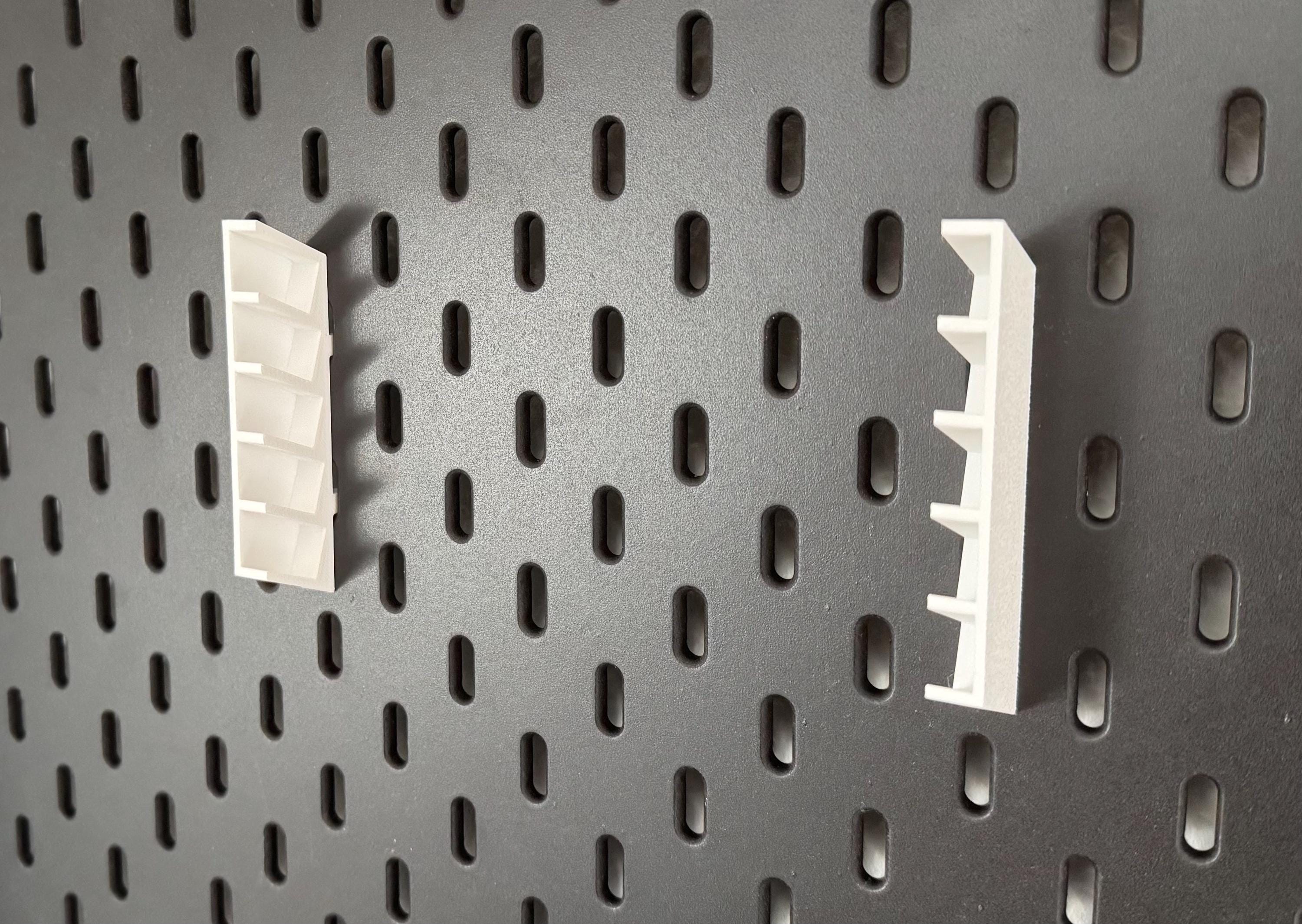 IKEA Skadis Videospiele Halter – Gamecase Organizer | Xbox One Series PS4 PS5 | Pegboard Zubehör | Platz für 5 Spiele | 3D Druck