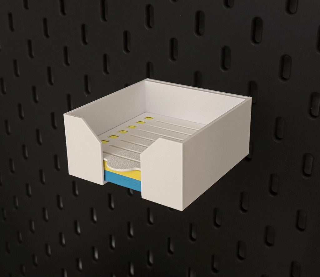 IKEA Skadis Notizzettel Halter – Organizer Post-it Halter | Pegboard Zubehör Schreibtisch | Memo Aufbewahrung | 3D Druck