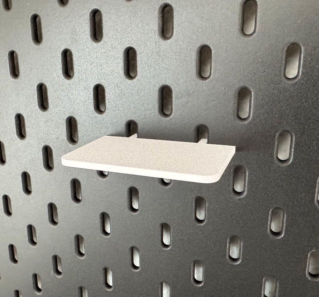 IKEA Skadis kleines Regal – Mini Ablage, Regalboden, 3D Druck, Pegboard Zubehör, flexibel 5–15 cm