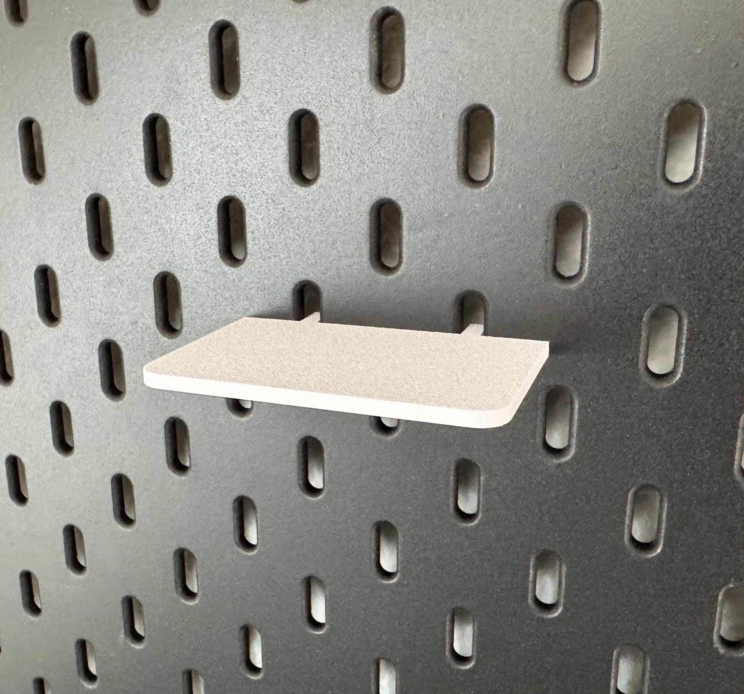 IKEA Skadis kleines Regal – Mini Ablage, Regalboden, 3D Druck, Pegboard Zubehör, flexibel 5–15 cm