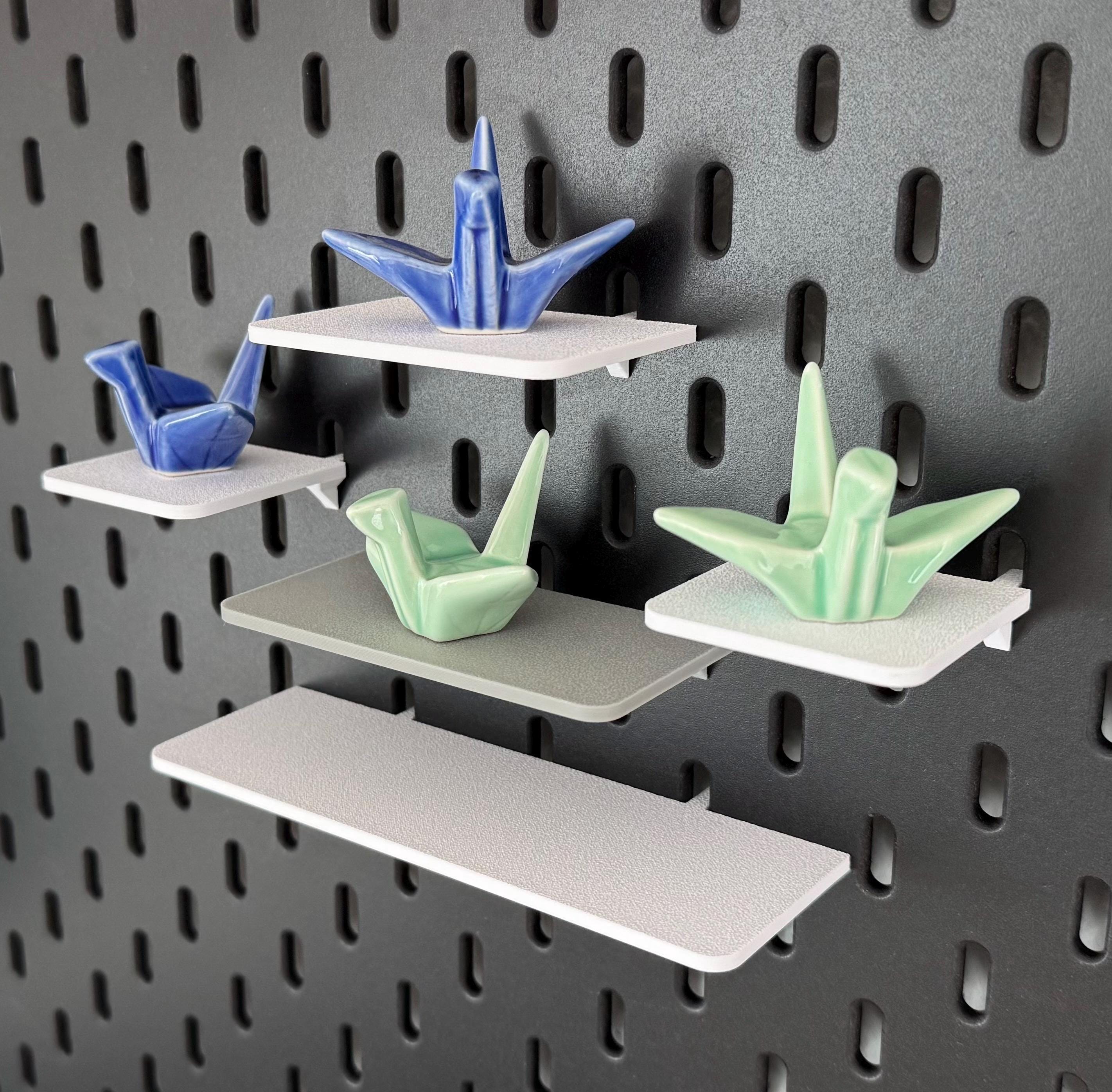 IKEA Skadis kleines Regal – Mini Ablage, Regalboden, 3D Druck, Pegboard Zubehör, flexibel 5–15 cm