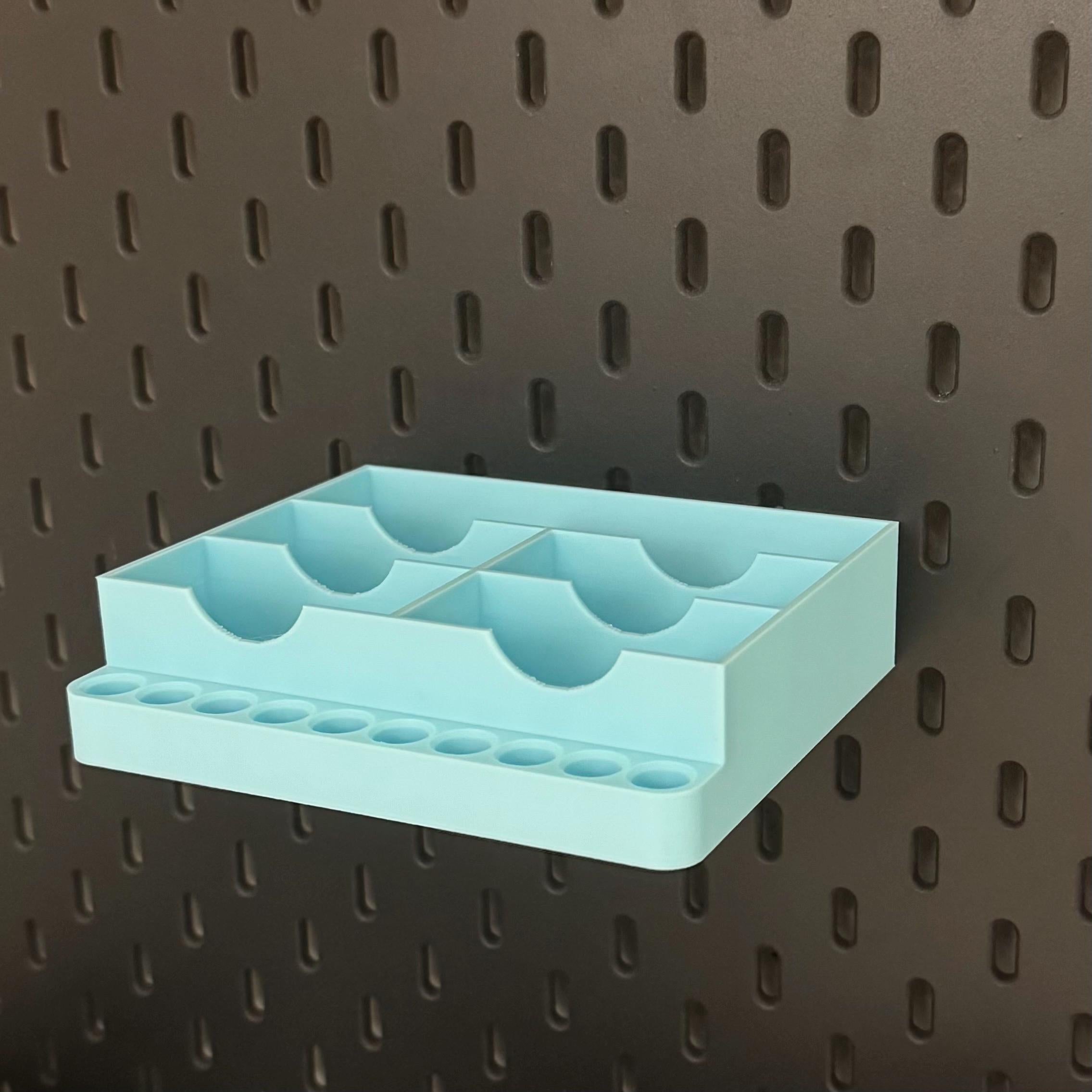IKEA Skadis Backzutaten Halter – Organizer für Backpulver und Vanillezucker | Puddingpulver & Kräuter | Pegboard Küche | 3D Druck