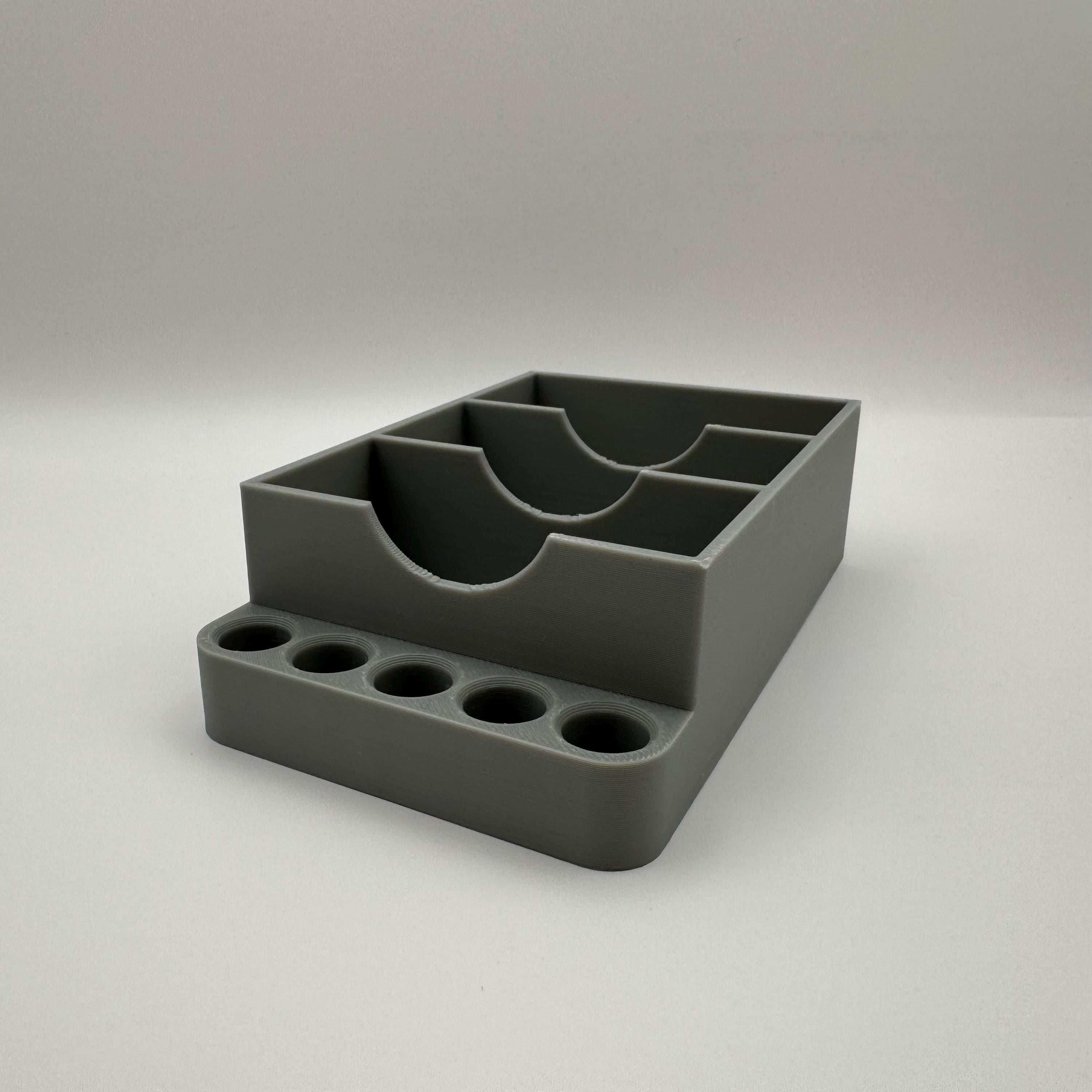 Backzutaten Organizer – Halter für Backpulver und Vanillezucker | Freistehende Küchenorganisation | Tütchen & Gewürze | 3D Druck