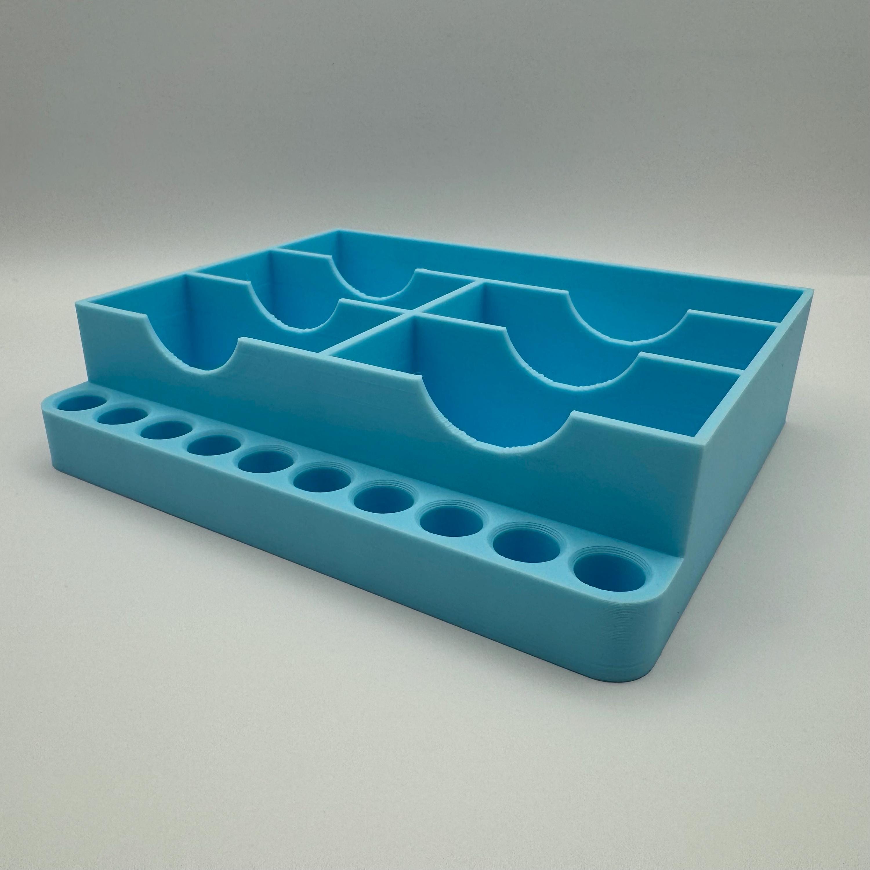 Backzutaten Organizer – Halter für Backpulver und Vanillezucker | Freistehende Küchenorganisation | Tütchen & Gewürze | 3D Druck