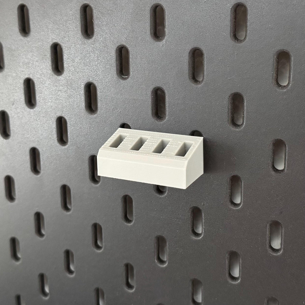 IKEA Skadis USB Stick Halter – Organizer & Aufbewahrung | Pegboard Zubehör | 4 oder 8 Plätze | 3D Druck Büro