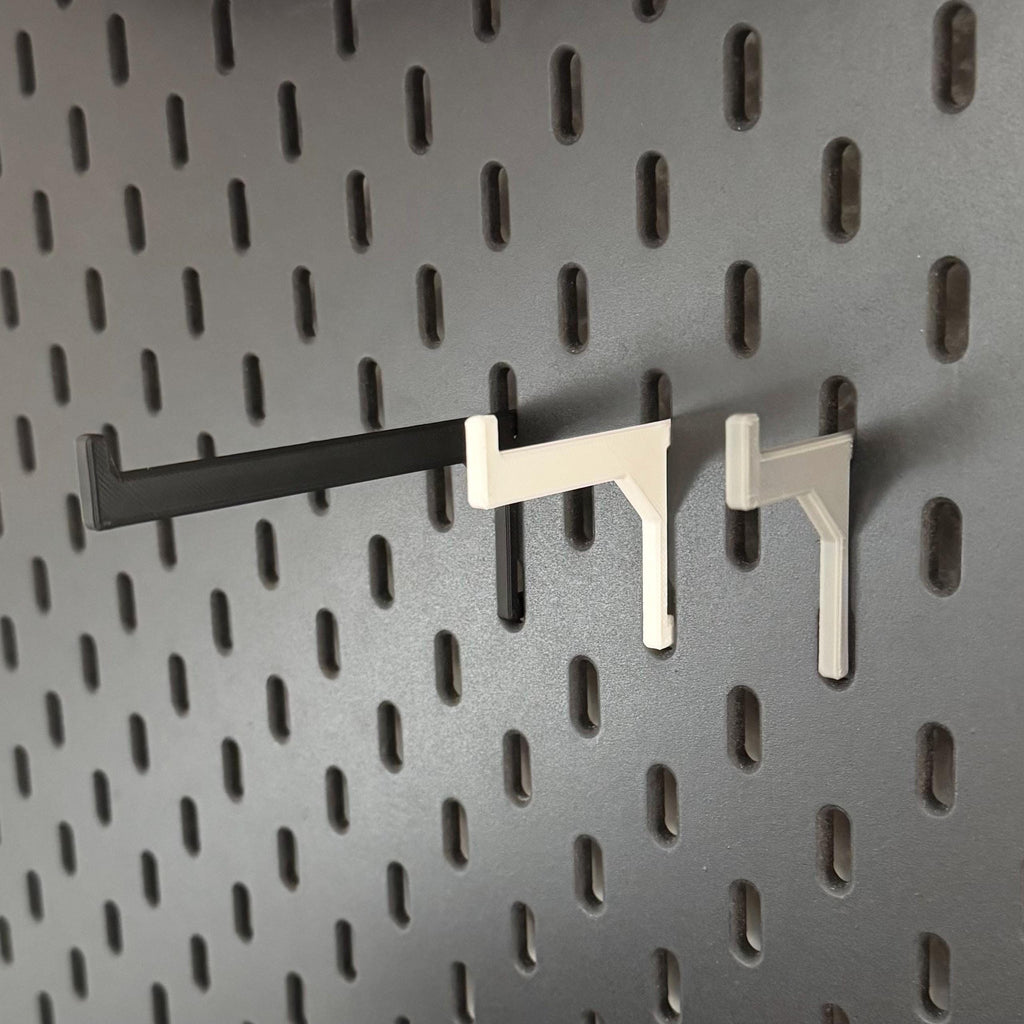 IKEA Skadis lange Uni Haken – Universeller Haken Pegboard | Organizer Werkzeugwand | Kabelhalter & Aufhängung | 3D Druck