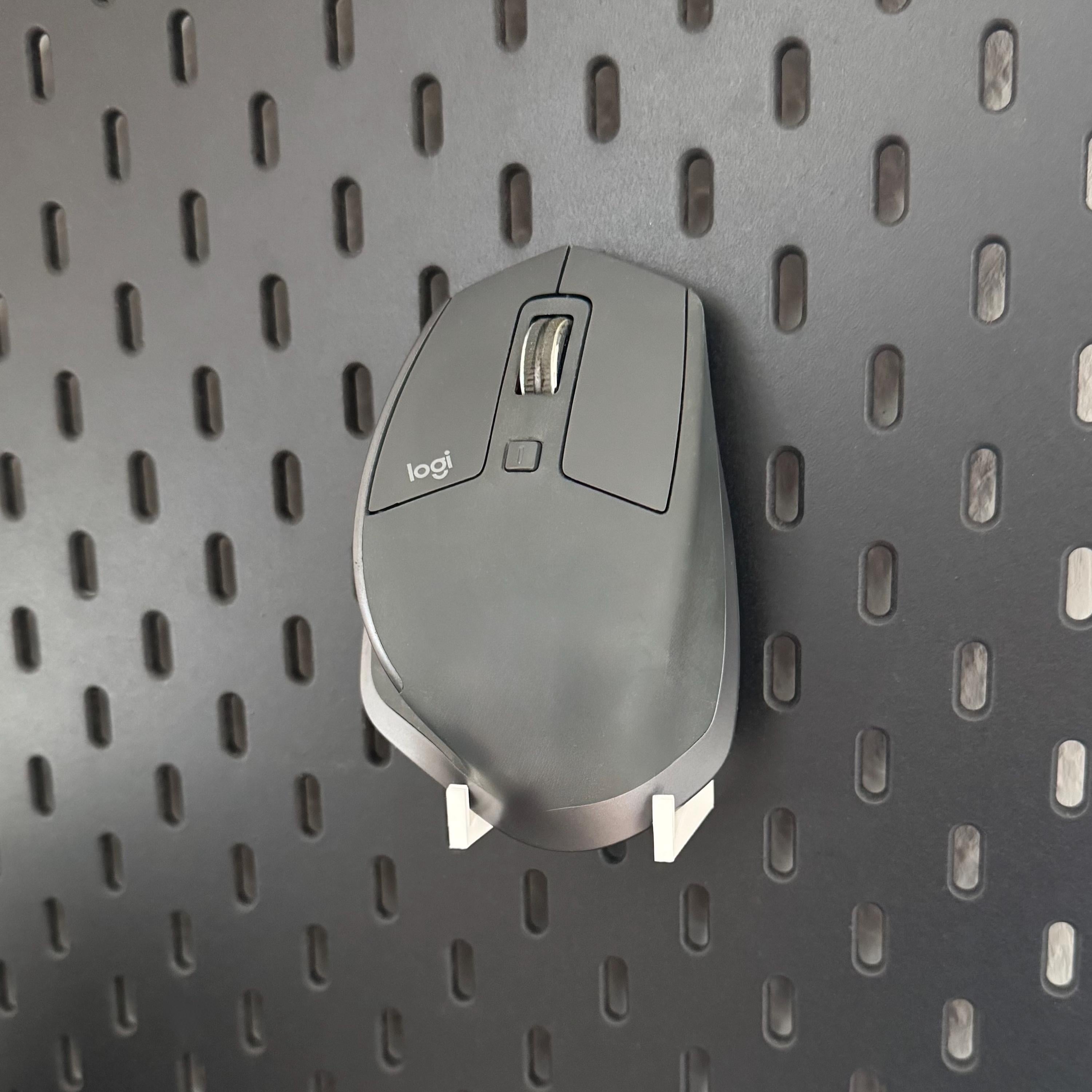 IKEA Skadis Maushalter – Mausablage & Maus Halterung | Pegboard Zubehör Schreibtisch | Kabelmanagement | 3D Druck