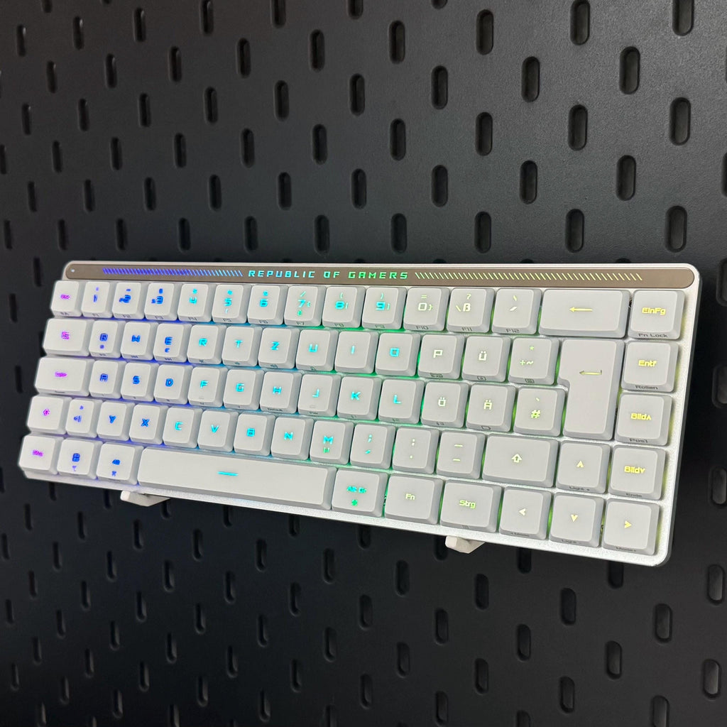 IKEA Skadis Gaming Tastatur Halter – Keyboard Holder & Gaming Wandhalterung | Pegboard Zubehör | Desk Setup Organizer | 3D Druck