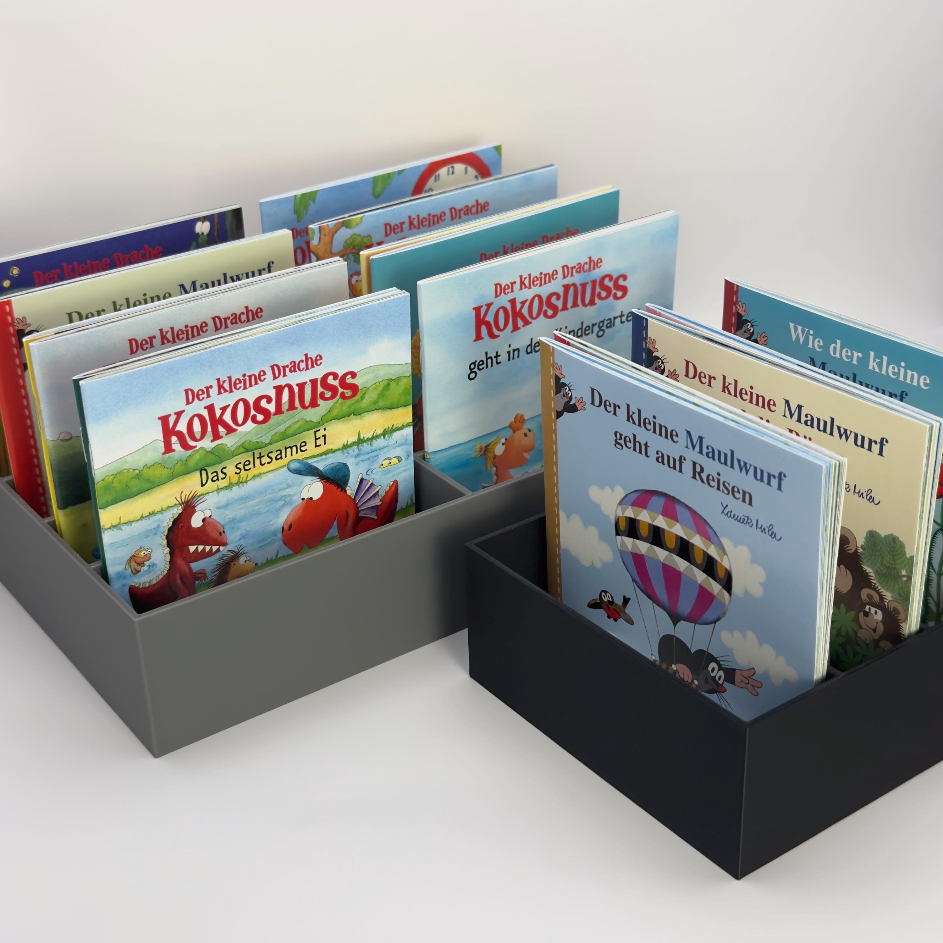 Kinderbücher Halter Regal – Organizer & Buchständer für Pixi und andere, 3D-Druck, 10/12 cm