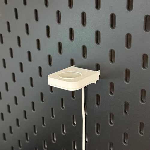 IKEA Skadis Apple Watch Ladehalter – Ladekabel Halter | Ladepuck Halterung | Pegboard Kabelmanagement | 3D Druck