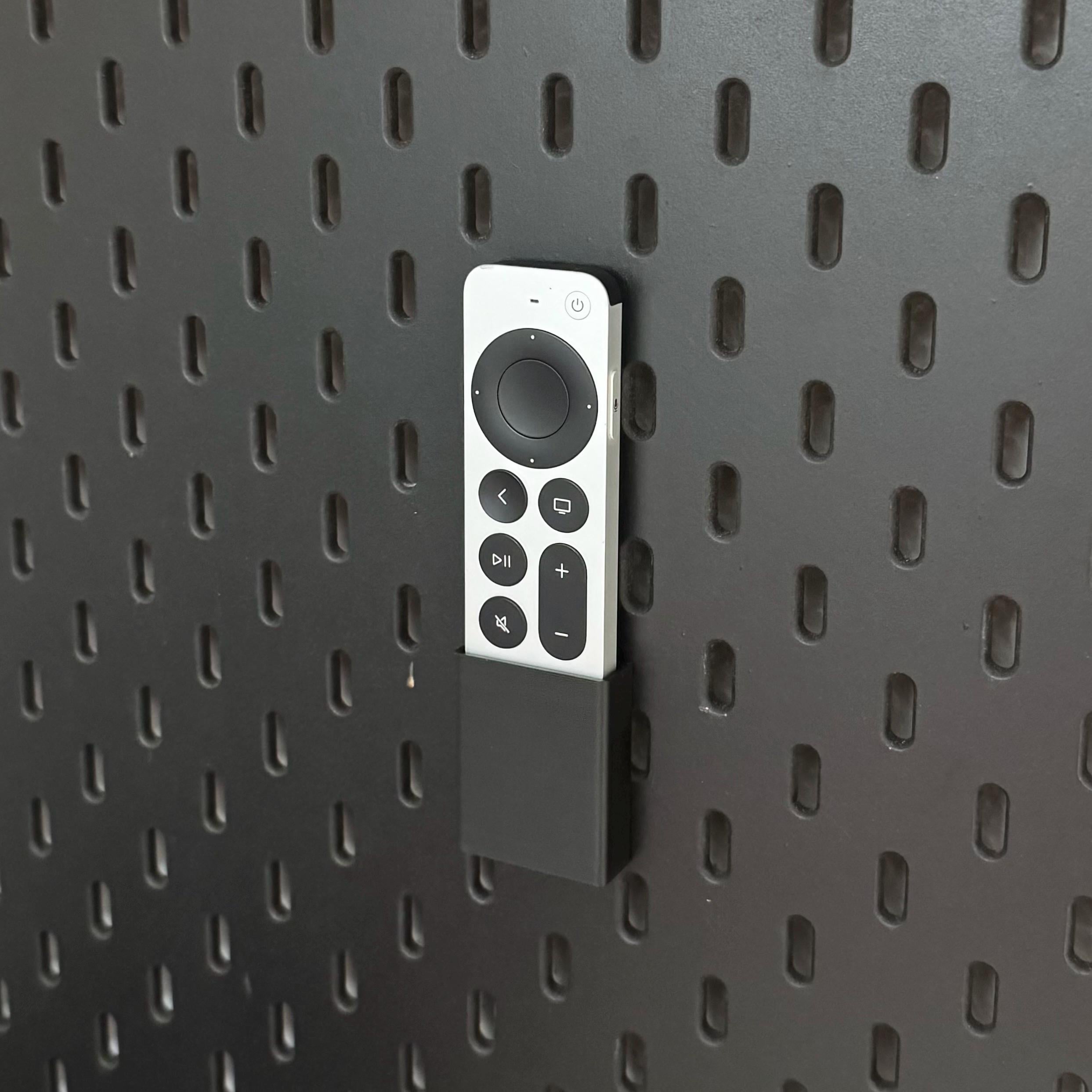 fernbedienung aufbewahrung ikea IKEA Skadis Apple TV Remote Halterung – Pegboard Organizer