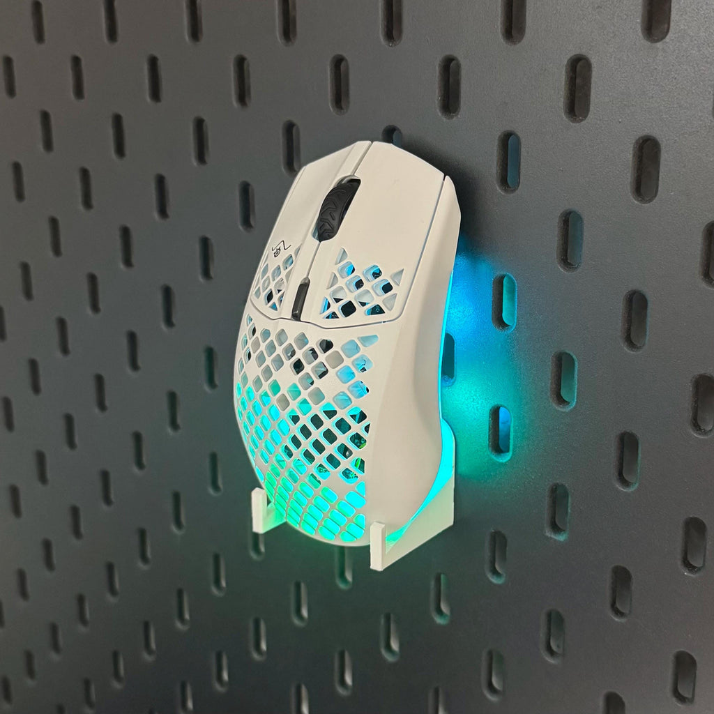 IKEA Skadis Gaming Maushalter – Mausablage & Mouse Holder | Pegboard Wandhalterung | Desk Setup Organizer | 3D Druck