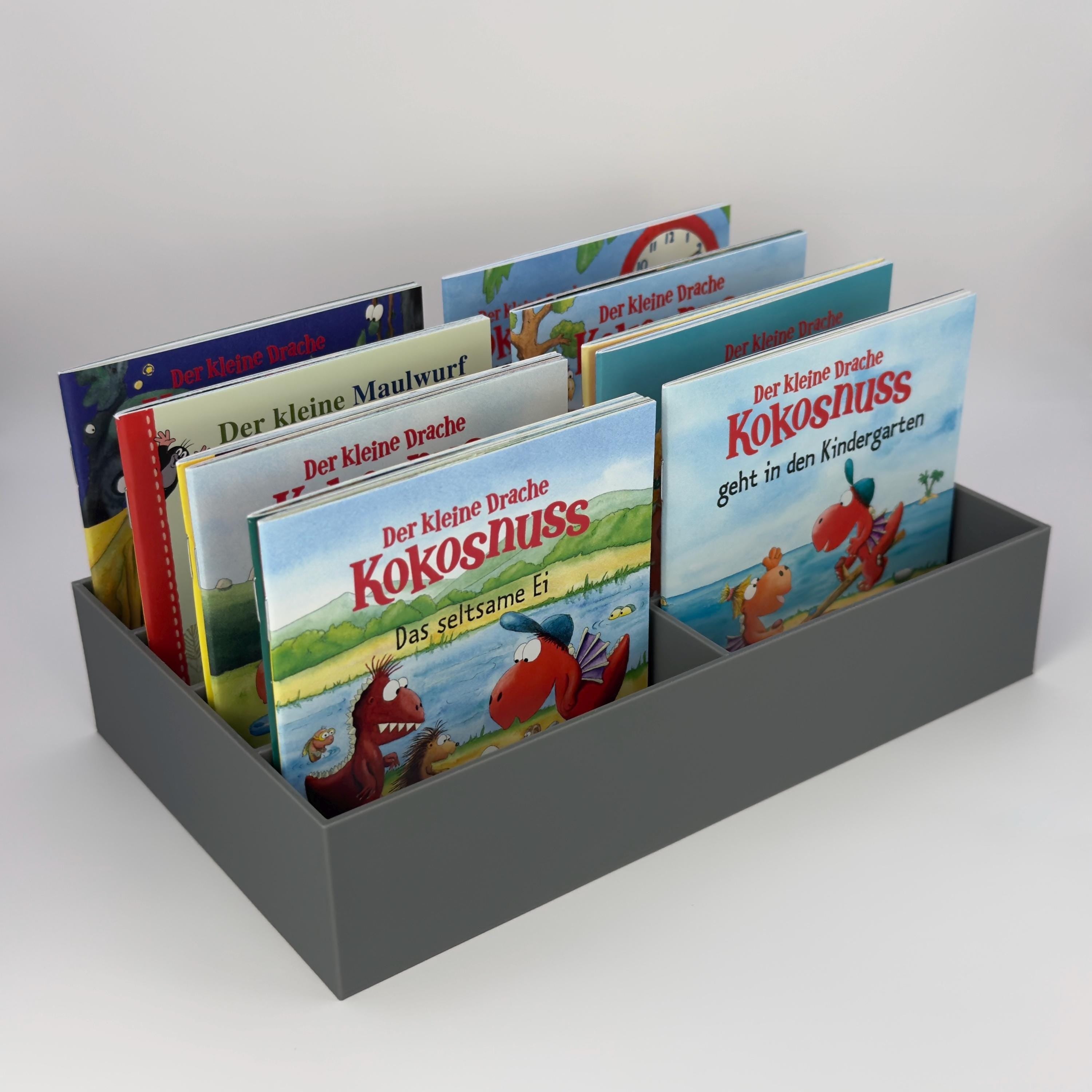 Kinderbücher Halter Regal – Organizer & Buchständer für Pixi und andere, 3D-Druck, 10/12 cm