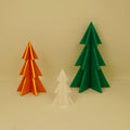 Weihnachtsbaum 3D zusammensteckbar aus PLA – Minimalistische Weihnachtsdeko | Flach verstaubar | 6/9/12 cm | Viele Farben