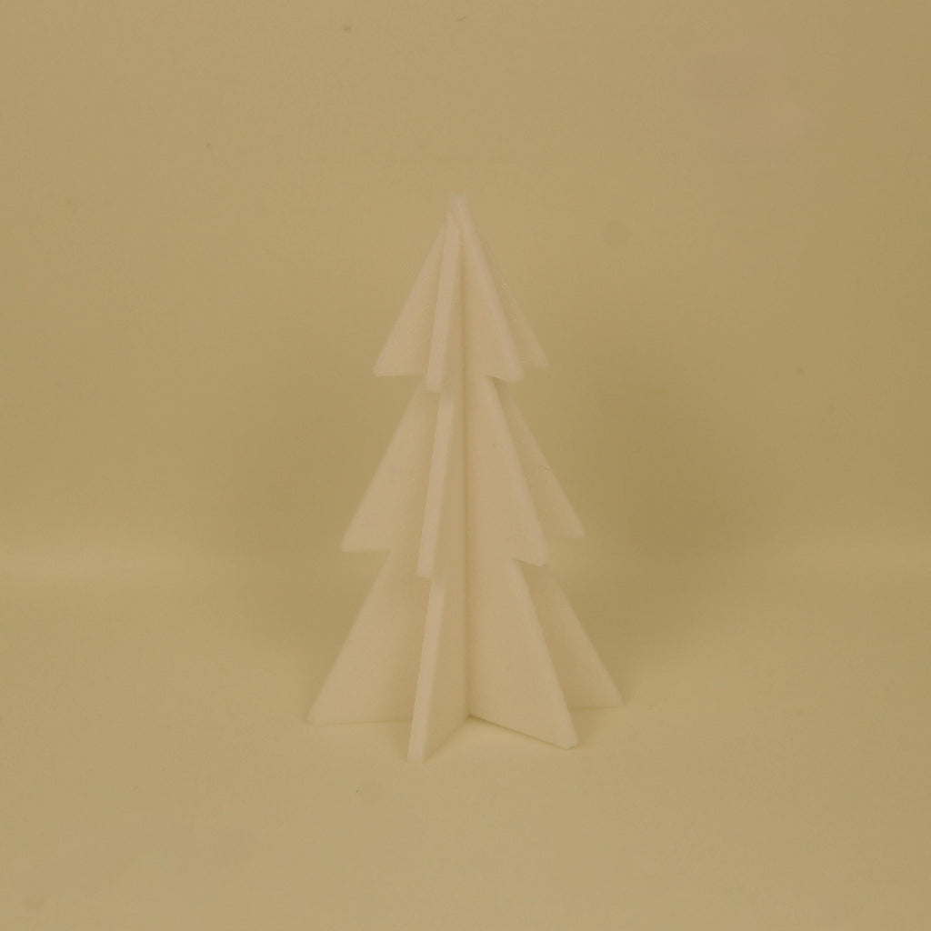 Weihnachtsbaum 3D zusammensteckbar aus PLA – Minimalistische Weihnachtsdeko | Flach verstaubar | 6/9/12 cm | Viele Farben